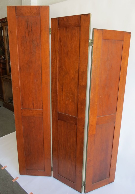 American Art Deco “Stair-Step” Mirrored Screen